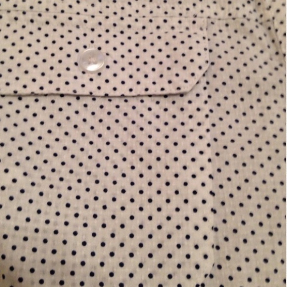 Polka Dot Button Top